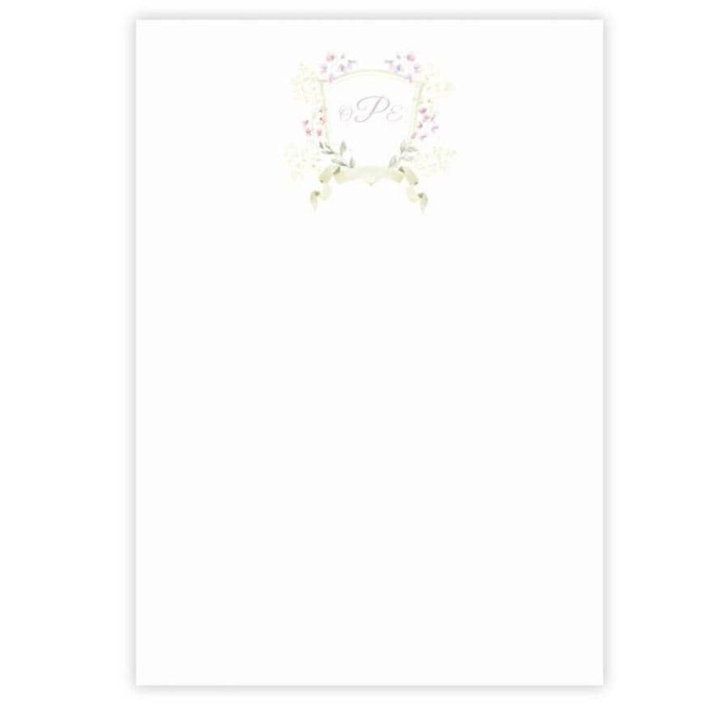 Personalized Monogram Notepad | Colorful Floral Chinoiserie Notepad | Personaliz